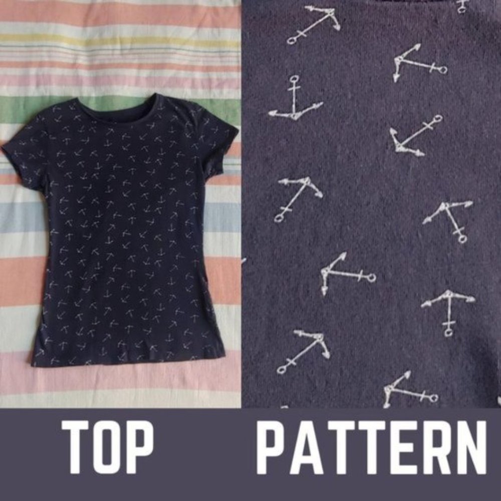 Atmosphere Navy Blue Anchor Cotton Tee Shirt